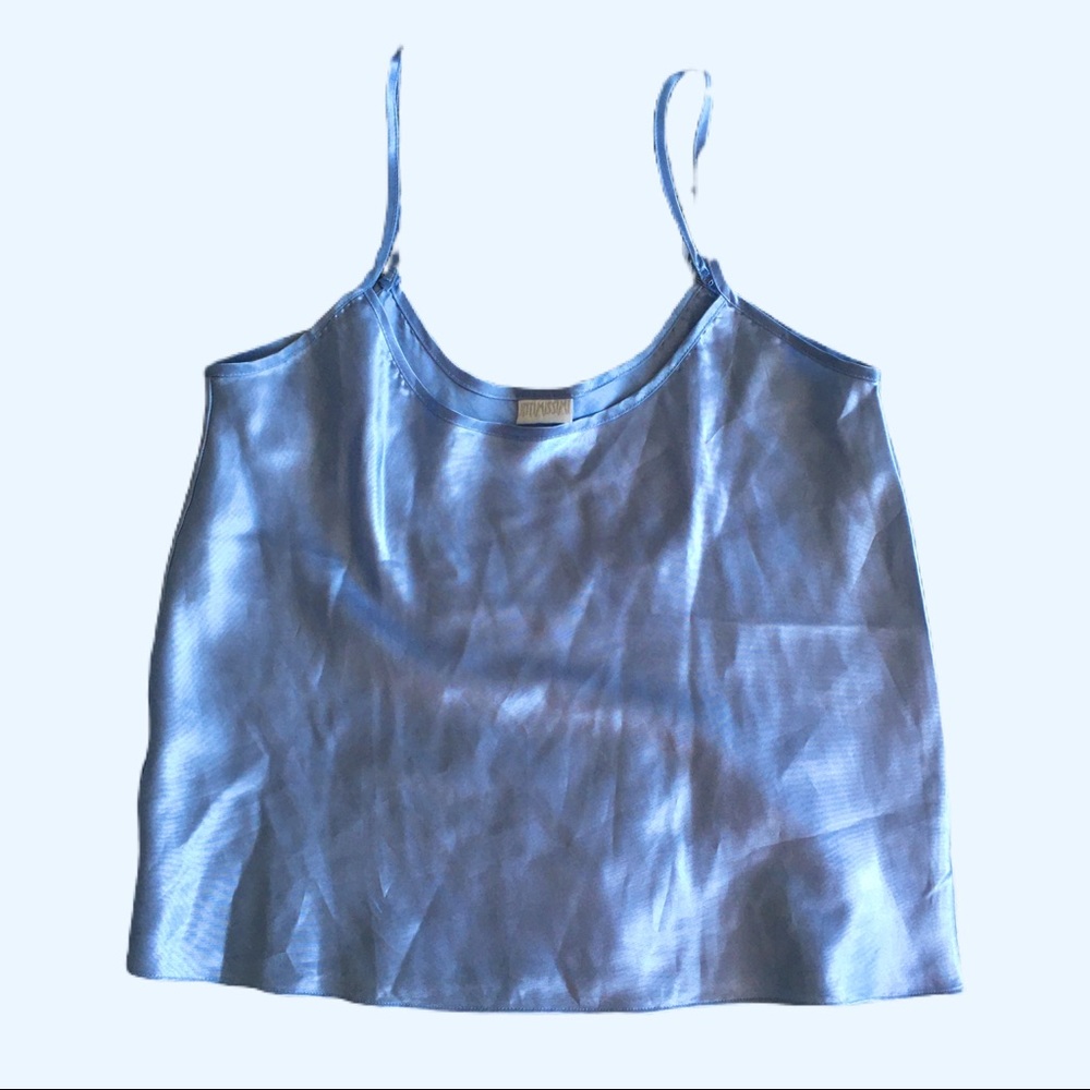 Baby blue Silk camisole Top S